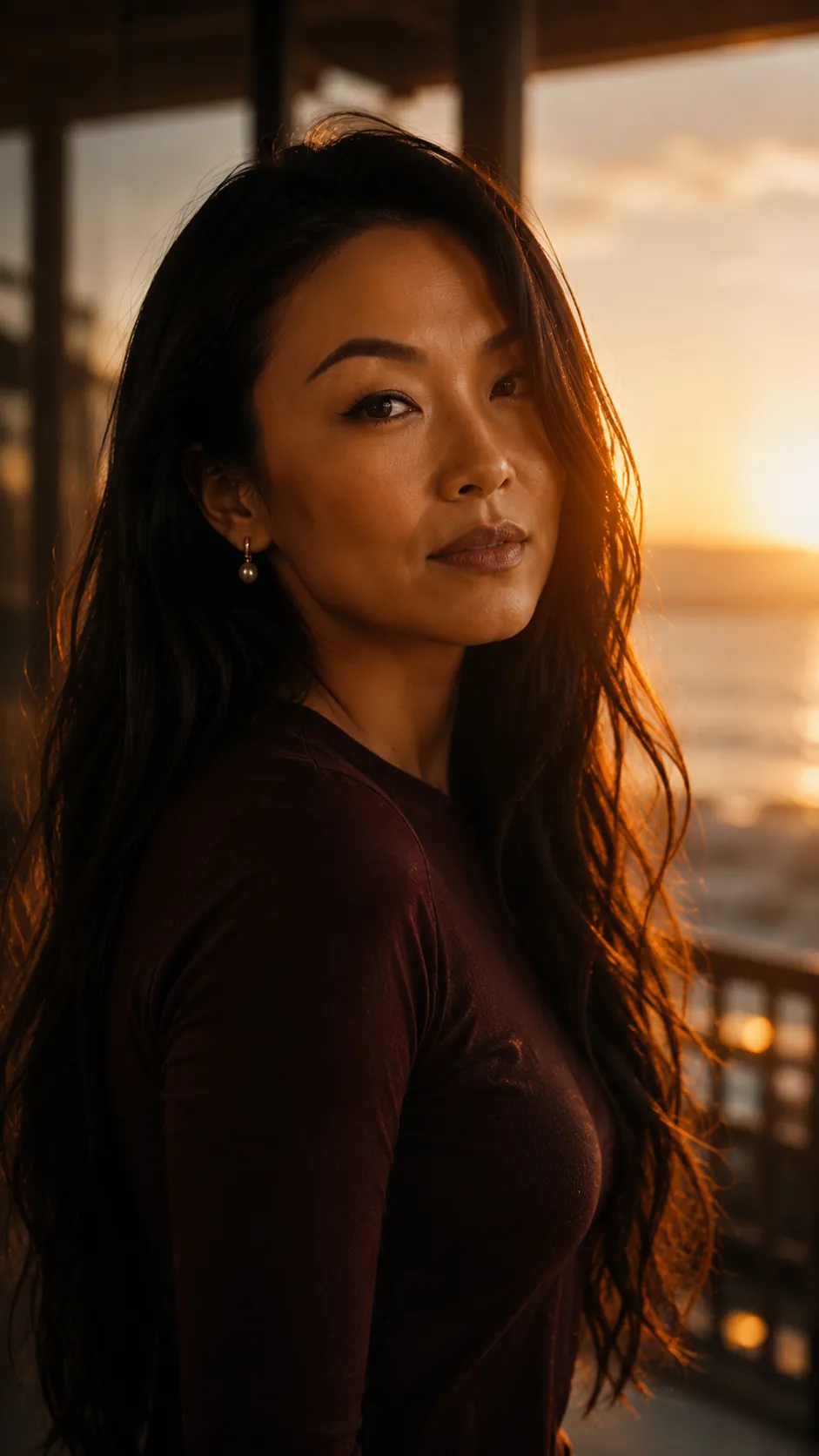 Alice Muse in warm sunset light